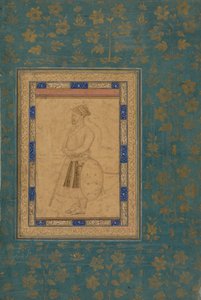 शाहजहाँ के दरबार के एक अज्ञात सरदार का चित्र द्वारा अज्ञात कलाकार