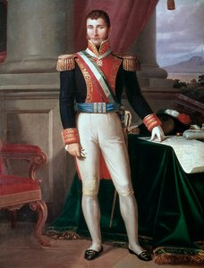 मैक्सिकन सम्राट अगस्टिन इटर्बाइड का पोर्ट्रेट (1783-1824) बेनामी पेंटिंग, सीए। 1821 राष्ट्रीय ऐतिहासिक संग्रहालय, चेटौ डी चापल्टेपेक मेक्सिको द्वारा अज्ञात कलाकार