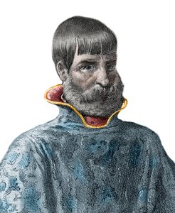 स्पैनिश विजेता जुआन पोंस डी लियोन (1460-1521) का पोर्ट्रेट, फ्लोरिडा का एक्सप्लोरर - जुआन पोंस डी लियोन का पोर्ट्रेट - स्पेनिश खोजकर्ता द्वारा अज्ञात कलाकार
