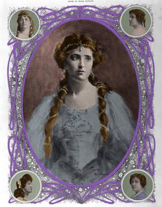गायक नेल्ली (नेली) मेल्बा (1861-1931) का पोर्ट्रेट 19वीं सदी के अंत में द्वारा अज्ञात कलाकार