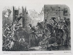 स्लिंग सीन - 1648 में ब्रूसल की आजादी की मांग करने वाले लोग द्वारा अज्ञात कलाकार