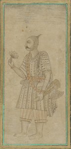 एक आदमी, साधु की खड़ी आकृति द्वारा अज्ञात कलाकार