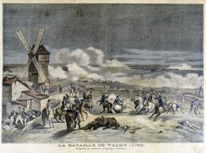 होरेस वर्नेट की पेंटिंग के अनुसार वाल्मी की लड़ाई (1792)। 1892 के "पेटिटी जर्नल" का चित्रण। द्वारा अज्ञात कलाकार