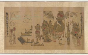 The Buddha Addressing Yamaraja at Kusinagara द्वारा अज्ञात कलाकार