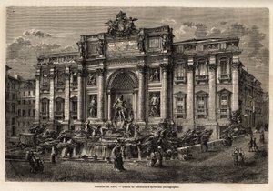 रोम में ट्रेवी फाउंटेन, 1762 में पूरा हुआ, इटली में 18वीं शताब्दी में बारोक शैली की निरंतरता का एक उदाहरण है, पलाज्जो पोली पर आधारित, विजयी मेहराब के रूप में यह स्मारकीय कार्य उस छोटे वर्ग को कुचल देता है जिस पर यह है स्थित है। द्वारा अज्ञात कलाकार