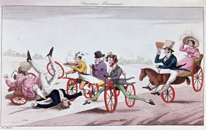 velocipedes और ओरिफेरस घोड़ों के सुख और असुविधाएँ द्वारा अज्ञात कलाकार