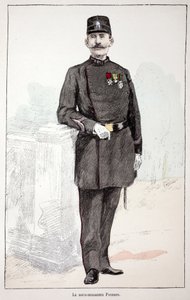 सब-ब्रिगेडियर (सब-ब्रिगेडियर) पॉइसन। अल्फ्रेड रे (1864-?) और लुई द्वारा लुई लेपिन (1846-1933) प्रीफेक्ट ऑफ द सीन ऑफ द सीन के तत्वावधान में प्रकाशित पुस्तक, चित्रण के लिए रंगों में नक़्क़ाशी द्वारा अज्ञात कलाकार