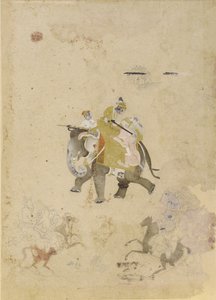 बाघ का शिकार द्वारा अज्ञात कलाकार