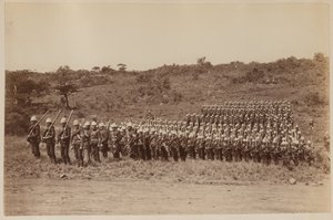 ज़ुलुलैंड से लौट रहे 91वें हाइलैंडर्स 1879 (बी/डब्ल्यू फोटो) द्वारा अज्ञात फोटोग्राफर