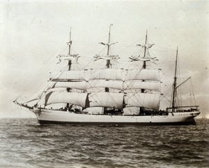 ले हावरे से फ़्रांसीसी सेलबोट एमिल रेनॉफ़ 02/07/1897 फोटोग्राफी द्वारा अज्ञात फोटोग्राफर