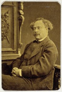 1884 में अलेक्जेंड्रे डुमास जूनियर (1824 - 1895) का पोर्ट्रेट द्वारा अज्ञात फोटोग्राफर