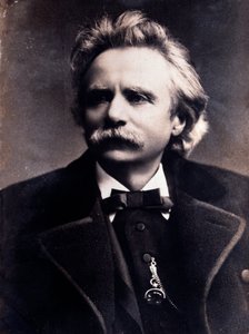 एडवर्ड ग्रिग का पोर्ट्रेट (1843-1907) नॉर्वेजियन संगीतकार फोटोग्राफ। 19 वी सदी। मिलान, बिब्लियोटेका डेल कंजर्वेटोरियो द्वारा अज्ञात फोटोग्राफर