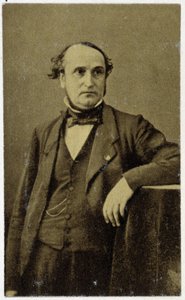 1854 में फ्रैडरिक सॉवेज का पोर्ट्रेट, फ्रांसीसी आविष्कारक (1786 - 1857): स्टीमबोट के लिए एक प्रोपेलर के डिजाइनर। द्वारा अज्ञात फोटोग्राफर