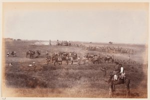 दिल्ली कैंप ऑफ एक्सरसाइज, 1885 के दौरान सेपर और माइनर आश्रय स्थल बनाते हैं द्वारा अज्ञात