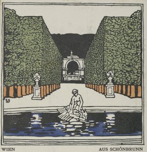 वियना: शोनब्रुन से, 1908।