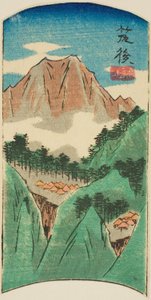चिकुगो, quot;प्रांतों के कटआउट चित्र (कुनिज़ुकुशी हरिमाज़े ज़ुए)quot; श्रृंखला से शीट नंबर 17 का भाग द्वारा उटगावा हिरोशिगे