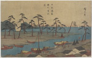 Suruga प्रांत में शिमिज़ु पोर्ट, सी। 1840-1843