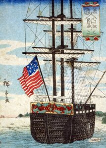 पोर्ट पर कॉल करने वाले विदेशी जहाज, (बैंकोकु न्युसेन शुगरोकू), 1860