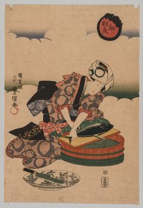 बोनिता को तैयार करना, 1823-1880। द्वारा उतागावा कुनीसदा