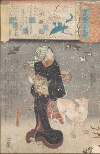 शाम के चेहरे, सीए। 1845-46। द्वारा उत्तगवा कुनिओशी