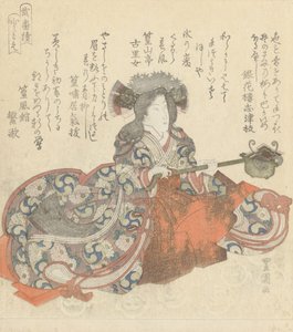 टोमो गोज़ेन के रूप में सिगावा किकुंजोज़, सी .1825-29 (रंग का लकड़ा)