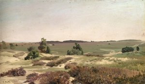 विल्सहेड के पास हीथ, 1887 (बोर्ड पर तेल पर तेल)