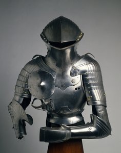 कंपोजिट स्टीकज़ेग, 'जर्मन जोस्ट' के लिए कवच, c.1480-1540 (इस्पात, लोहा, पीतल और चमड़ा) द्वारा Valentin Siebenburger