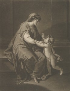 मैडोना एंड चाइल्ड, 3 दिसंबर, 1774। द्वारा वेलेंटाइन ग्रीन