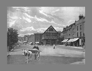 मार्केट प्लेस, लेडबरी, c1900 द्वारा वेलेंटाइन एंड संस लिमिटेड