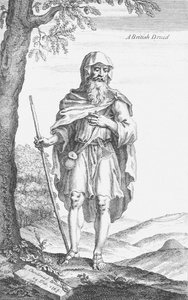 1723 में विलियम स्टुकली द्वारा स्टोनहेंज से एक ब्रिटिश ड्र्यूड द्वारा वैन डेर गुचटो