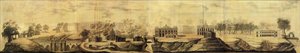 Tsaritsyno Design का विहंगम दृश्य, 1776 द्वारा वासिली इवानोविच बाजेनोव