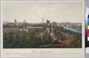 सदोवनिकोव, वासिली शिमोनोविच (1800-1879) द्वारा स्वेबॉर्ग और हेलसिंगफ़ोर्स (शीट 1) का मनोरम दृश्य। लिथोग्राफ, जल रंग द्वारा वासिली सेमेनोविच सदोवनिकोव