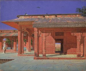 फतेहपुर सीकरी इंपीरियल पैलेस, 1874-1876 में हरेम का आंगन द्वारा वासिलि वासिलिविच वीरश्चैगिन