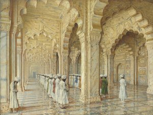 आगरा में पर्ल मस्जिद, 1870 के दशक की शुरुआत में -1880 के दशक में द्वारा वासिलि वासिलिविच वीरश्चैगिन