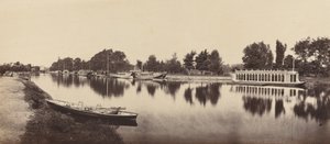 ऑक्सफोर्ड, 1862 में बार्ज। द्वारा विक्टर ए प्राउट