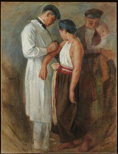 ला टीकाकरण, c.1923 (कैनवास पर तेल)