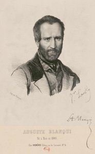 लुइस-अगस्टे ब्लांक्वी का पोर्ट्रेट 1805-1881, 1849। द्वारा विक्टर लार्स्की