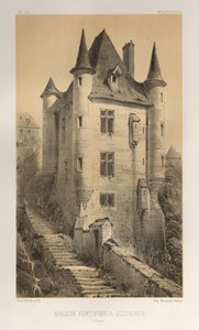 ... Pl। 60, किले की दीवार पर Uzerches संवाददाता, 1860। द्वारा विक्टर पेटिट