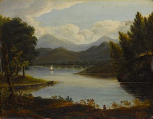 हडसन रिवर सीन, 1830-50। द्वारा विक्टर डी ग्रेइस