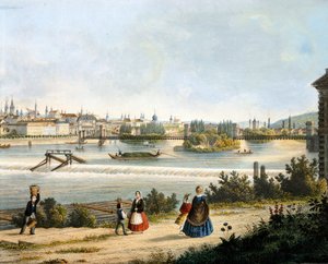 मोलदावा नदी पर प्राग (Vltava), विन्सेंट मोरस्टेड, चेक गणराज्य द्वारा