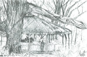 आउटडोर बार, नाइवाशा झील, 2006; (कागज पर स्याही) द्वारा विंसेंट अलेक्जेंडर बूथ