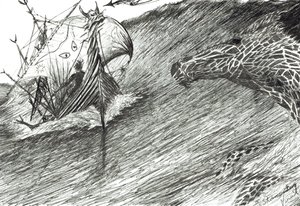 तूफान निर्माता अटलांटिक, 2012 (स्याही कागज पर) द्वारा विंसेंट अलेक्जेंडर बूथ