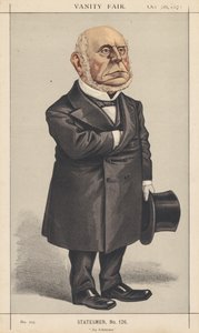 वैनिटी फेयर: स्टेट्समैन, नंबर 126 एन आर्बिट्रेटर, 1872। द्वारा विंसेंट ब्रुक्स डे और बेटा