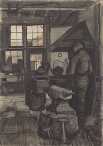 फोर्ज, 1882। द्वारा विन्सेंट वैन गॉग