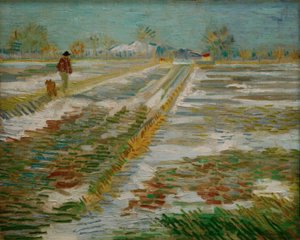 बर्फ के साथ लैंडस्केप द्वारा Vincent van Gogh