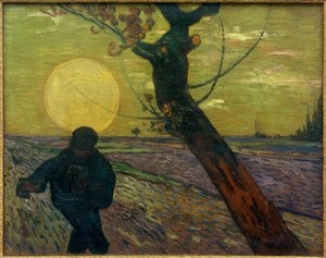 सूर्यास्त के समय बोने वाला द्वारा Vincent van Gogh