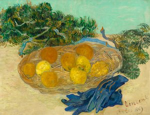फिर भी ब्लू दस्ताने के साथ संतरे और नींबू का जीवन द्वारा Vincent van Gogh