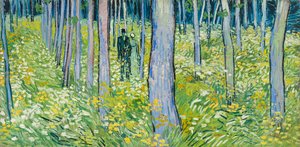दो आंकड़ों के साथ पराधीन द्वारा Vincent van Gogh