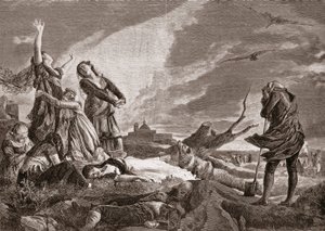 स्पेनिश स्वतंत्रता संग्राम (1808-1814)। 3 मई को मैड्रिड के ला मोनक्लोआ में अंतिम संस्कार