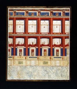 प्राचीन रोमन भित्तिचित्र, c.1775 (कागज पर जल रंग और गौचे)